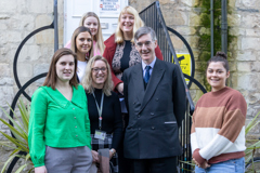 Jacob Rees-Mogg MP toured Curo’s Pathways supported accommodation for young homeless people and listened to colleagues who work with them.