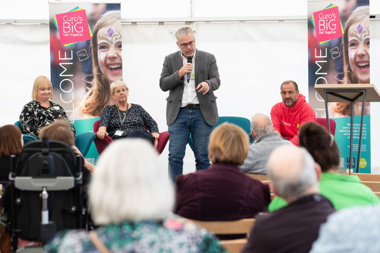 Q&A Panel talking to audience