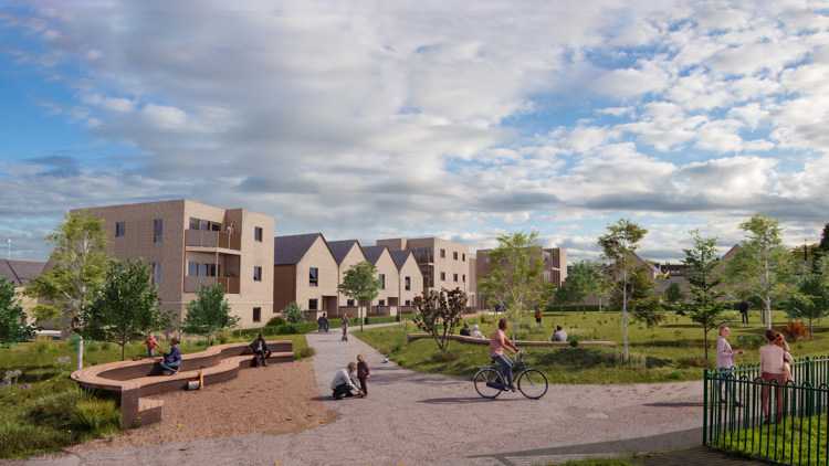 Visualisation of new affordable development